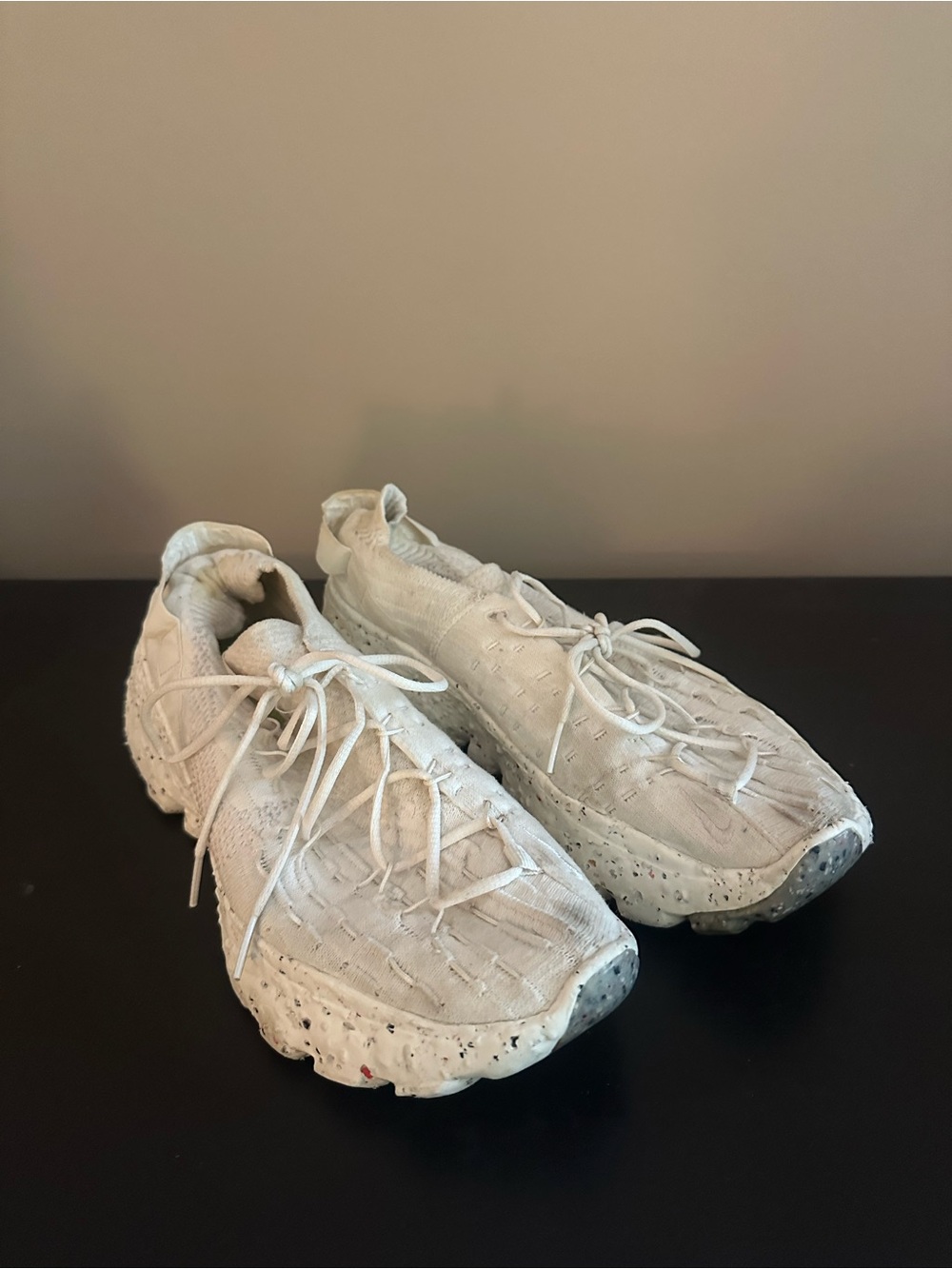 Nike Space Hippie Women's White Knit Running Sneakers